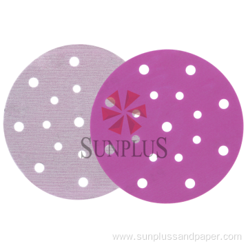 Sunplus Purple Ceramic Hook And Loop Sand Paper